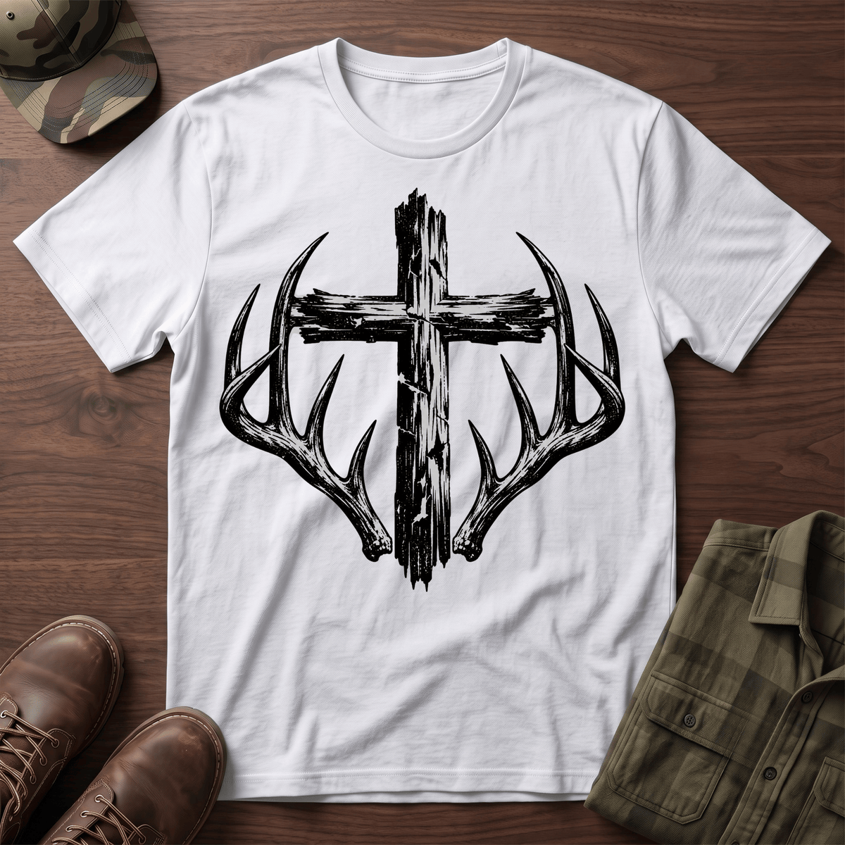 Cross and Antlers T-Shirt