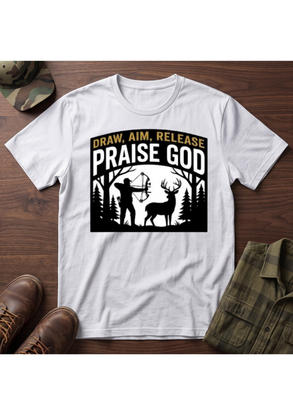 Draw, Aim, Release, Praise T-Shirt