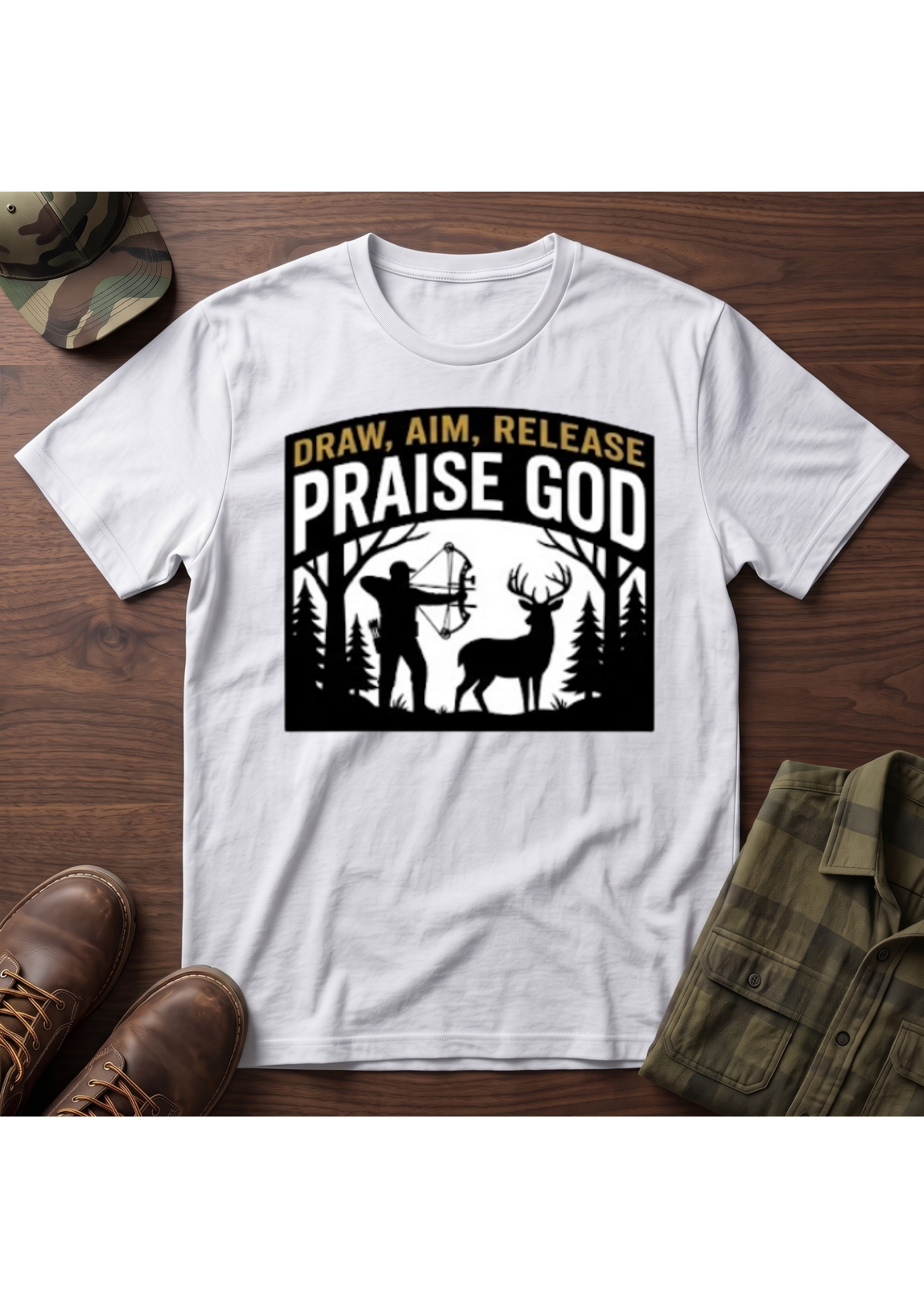 Draw, Aim, Release, Praise T-Shirt