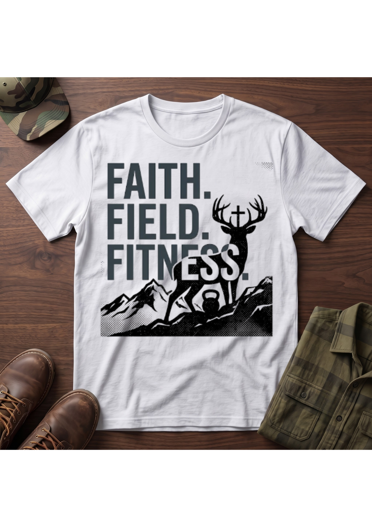 Faith, Field, Fitness T-Shirt