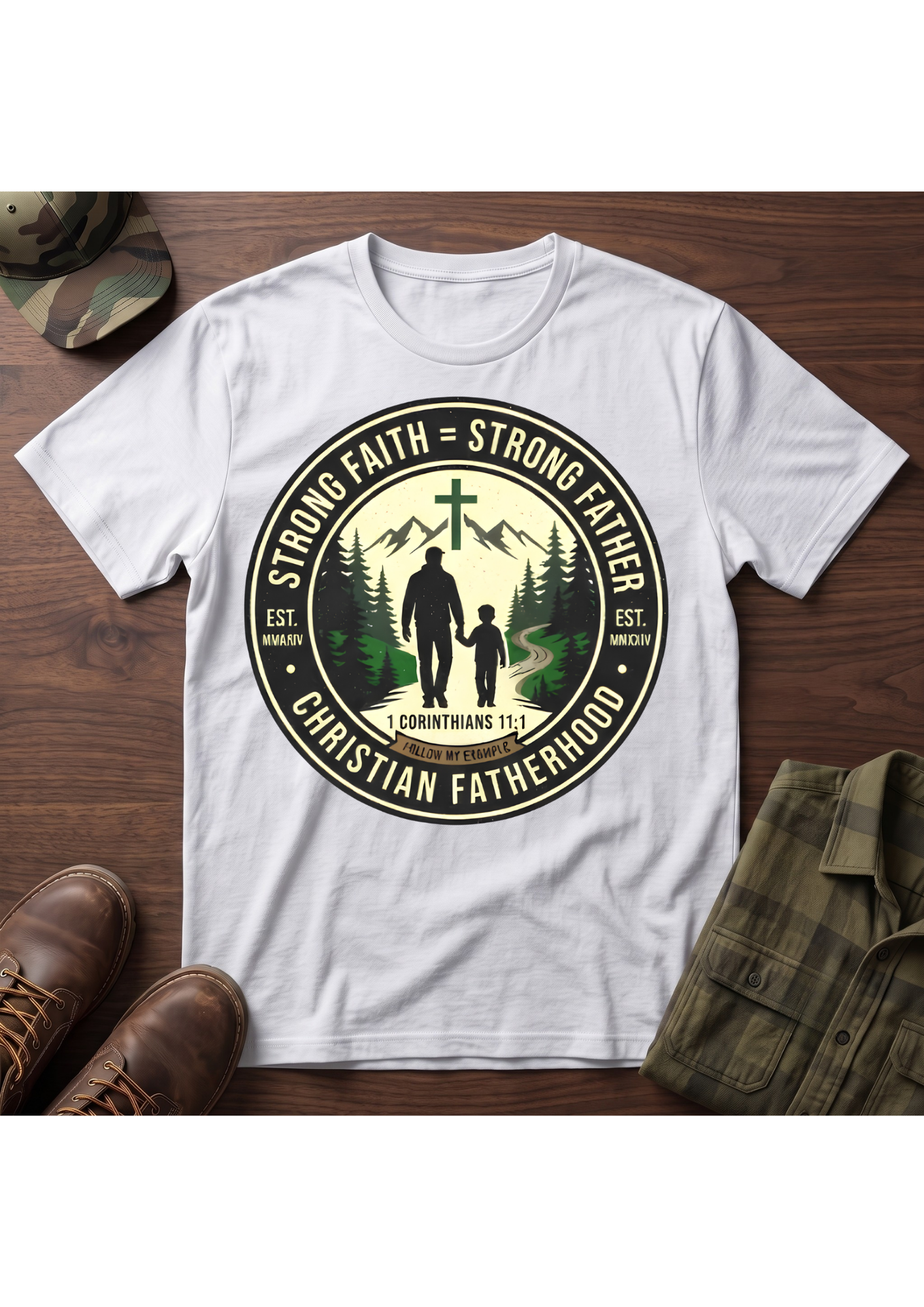 Strong Father Faith T-Shirt
