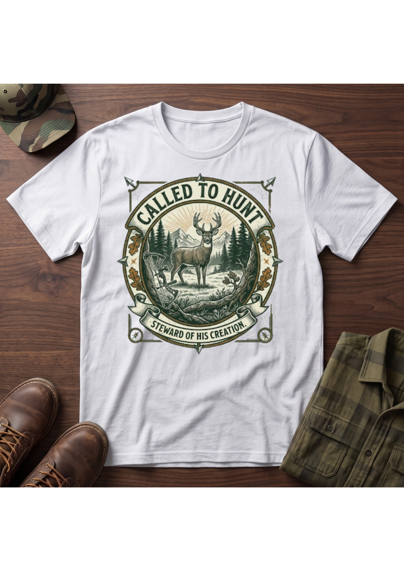 Called Hunt Portrait T-Shirt